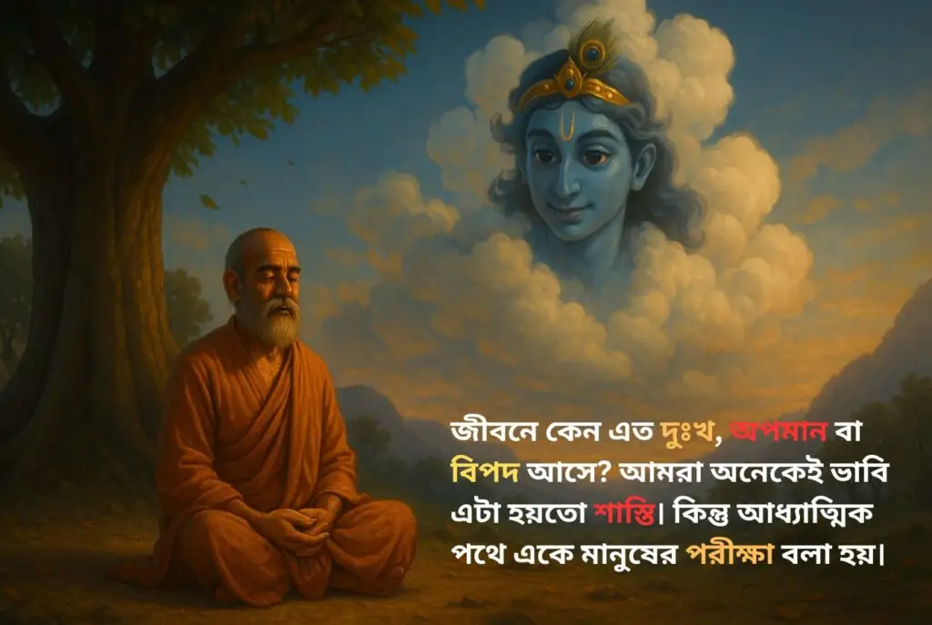 জীবনে কেন এত দুঃখ, অপমান বা বিপদ আসে? আমরা অনেকেই ভাবি এটা হয়তো শাস্তি। কিন্তু আধ্যাত্মিক পথে একে মানুষের পরীক্ষা বলা হয়।