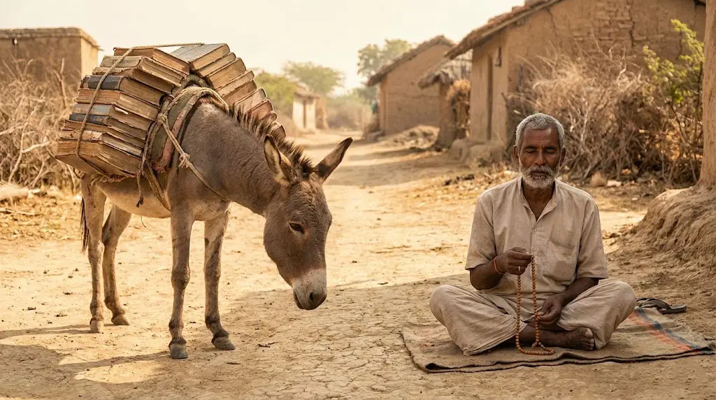 বইয়ের বোঝা বনাম রাধা নাম