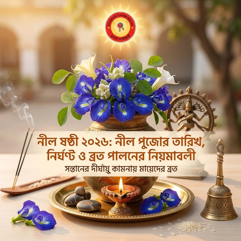 নীল ষষ্ঠী ২০২৬ এর তারিখ, সময় নির্ঘণ্ট এবং ব্রত পালনের নিয়মাবলী - সুখের চাবিকাঠি