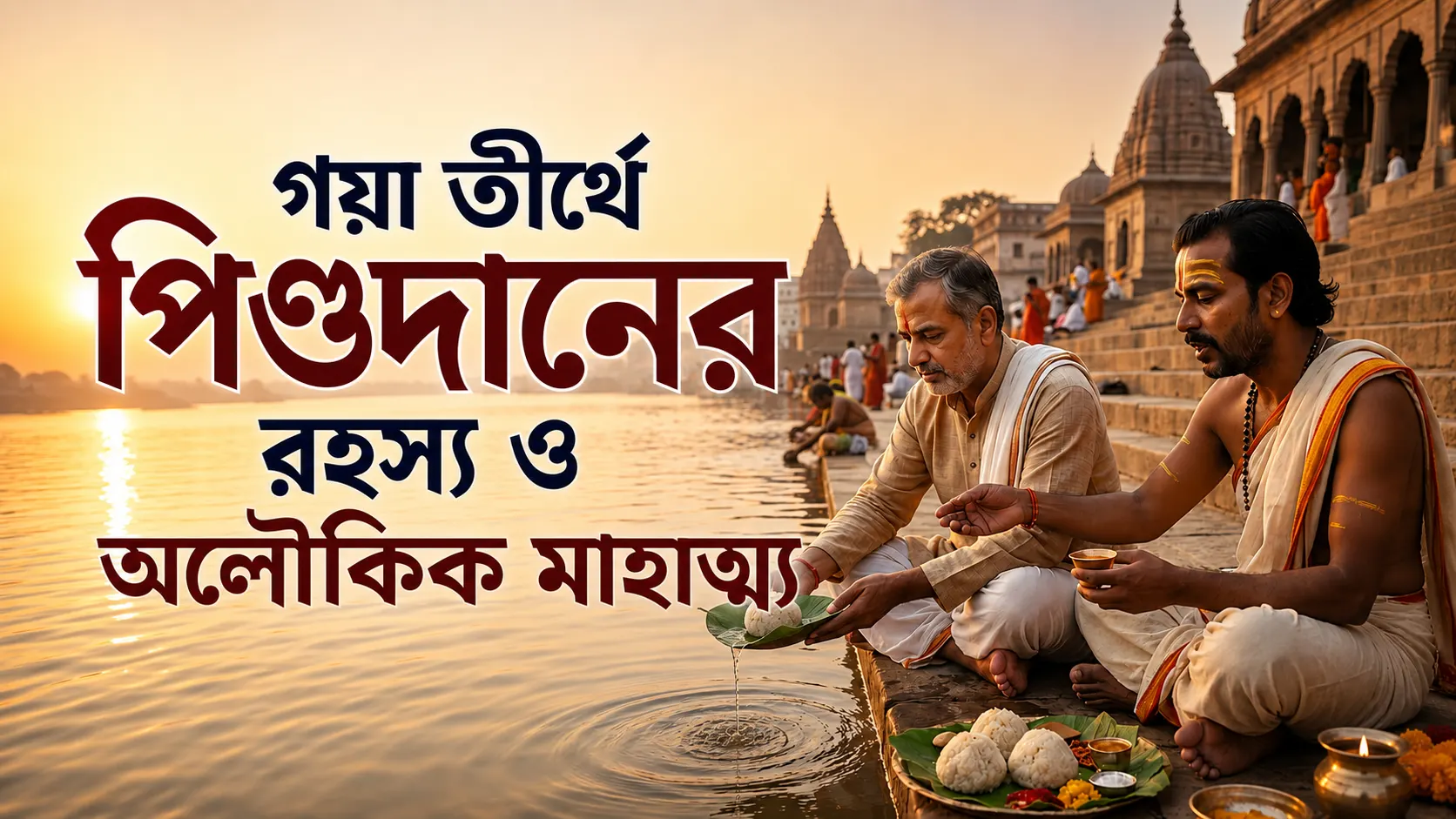 গয়া তীর্থে পিণ্ডদানের রহস্য গয়া তীর্থে পিণ্ডদান ও গয়াসুরের কাহিনী