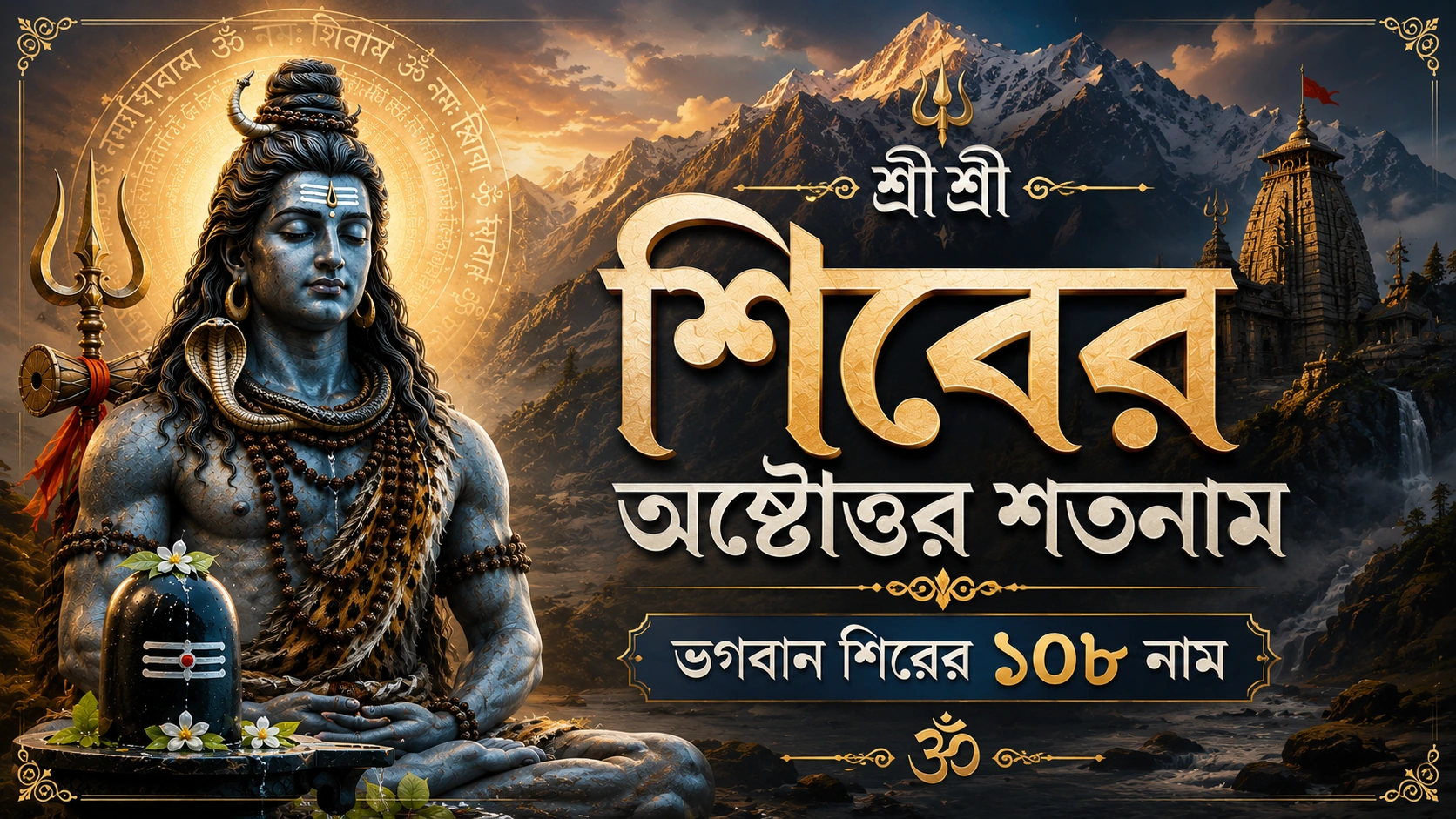 শিবের ১০৮ নাম শ্রীশ্রী শিবের অষ্টোত্তর শতনাম