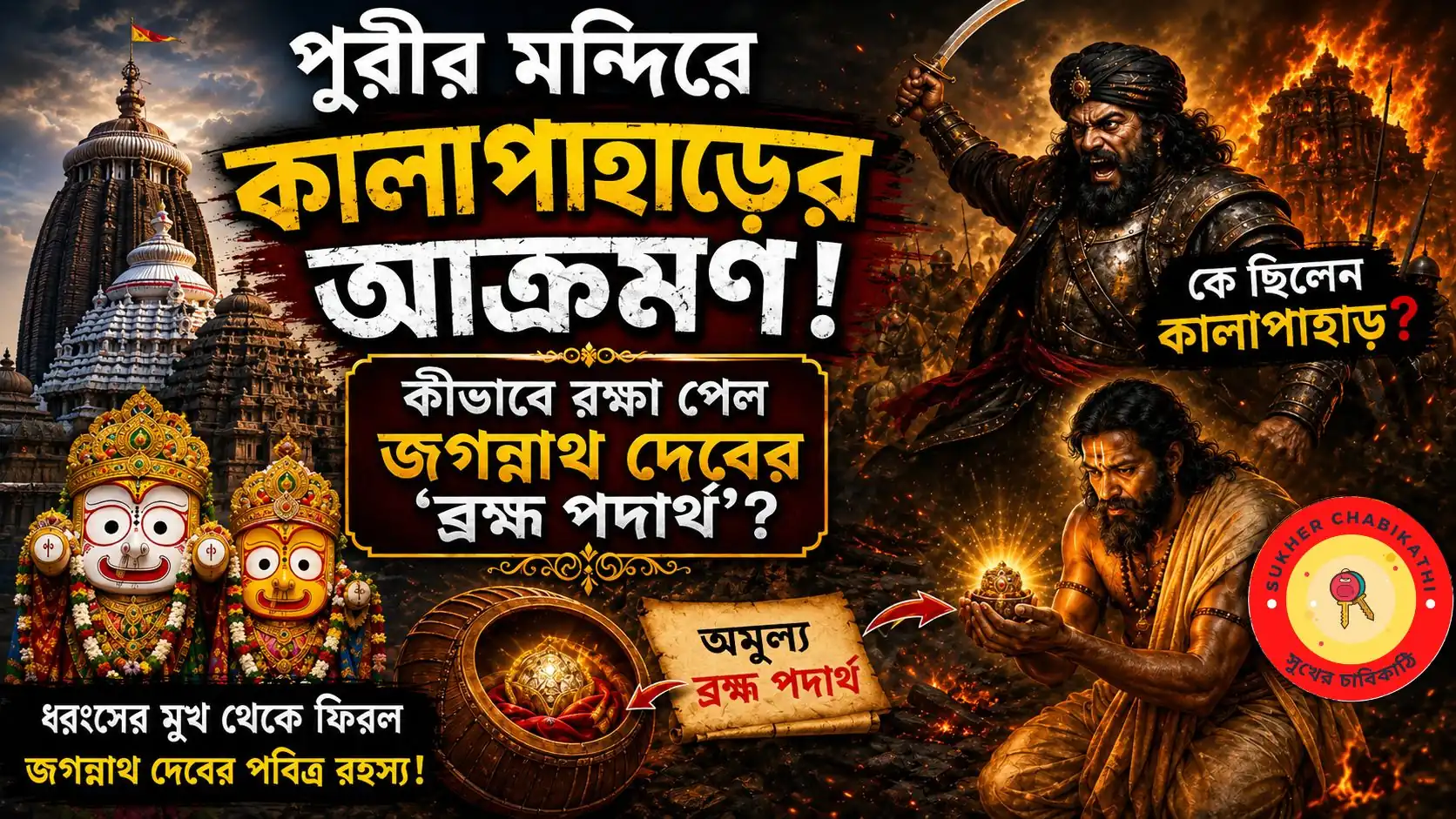 পুরীর মন্দিরে কালাপাহাড়ের আক্রমণ ও জগন্নাথ দেবের ব্রহ্ম পদার্থ