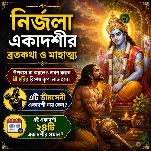 ভগবান শ্রীহরির সামনে প্রার্থনারত ভীমসেন – নির্জলা একাদশীর ব্রতকথা ও মাহাত্ম্য