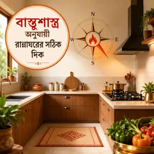 বাস্তুশাস্ত্র অনুযায়ী রান্নাঘরের সঠিক দিক ও শুভ কিচেন ডিজাইন