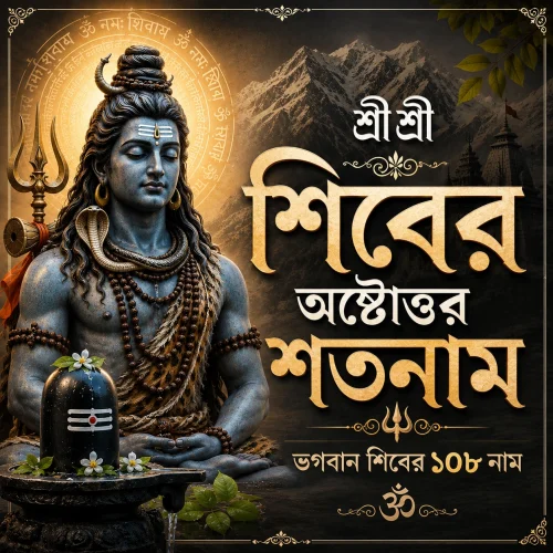 ধ্যানমগ্ন ভগবান শিবের চিত্রসহ শ্রীশ্রী শিবের অষ্টোত্তর শতনাম এবং ভগবান শিবের ১০৮ নাম
